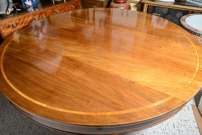 1990s Mahogany Round Center Table