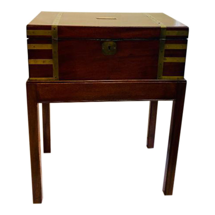 Antique English Mahogany Writing Box Table