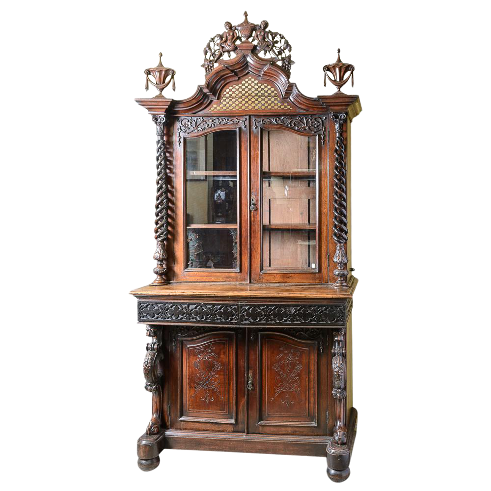 Antique Italian Bookcase/Display The Elephant's Foot Antiques