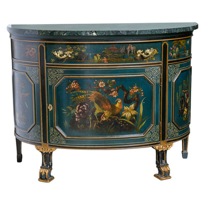 Green Painted Commode