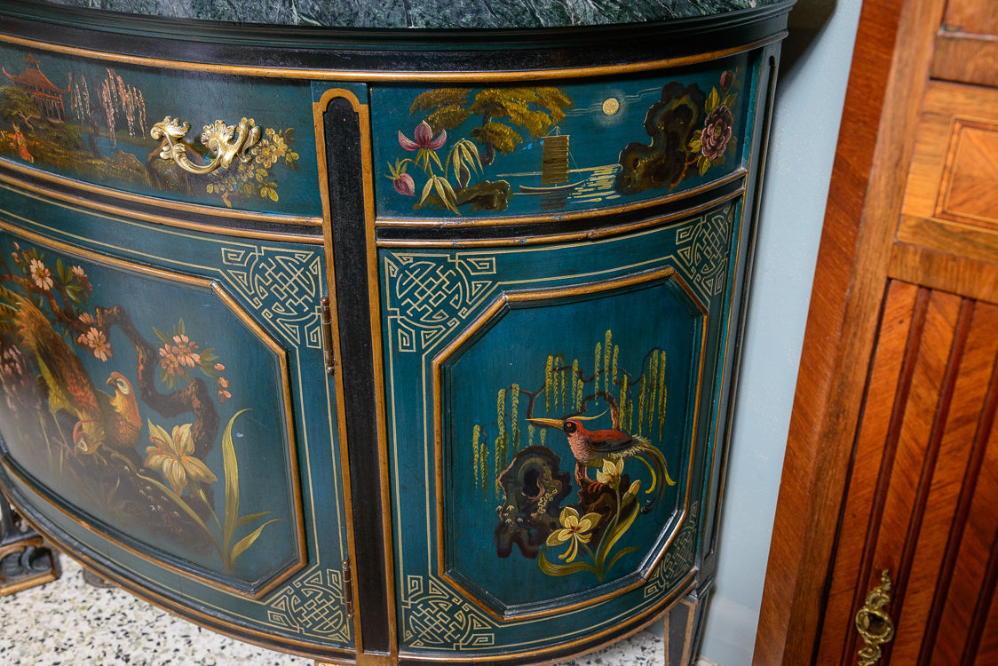 Green Painted Commode