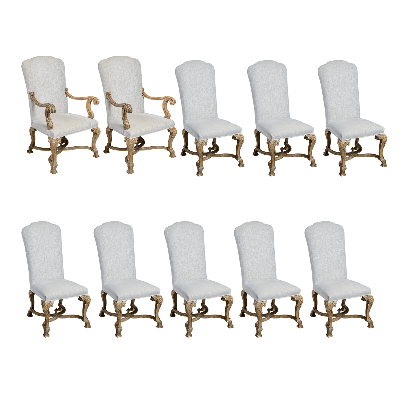 Dining Chairs-Set of Ten