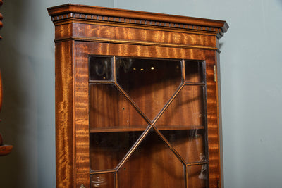 Vintage Walnut Corner Cabinet