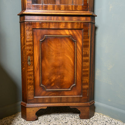 Vintage Walnut Corner Cabinet