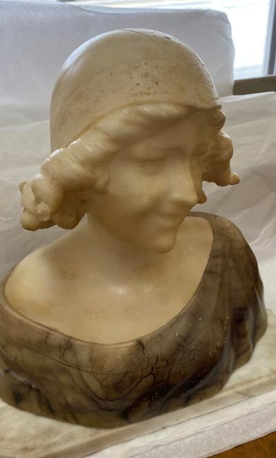 Alabaster Bust of Lady