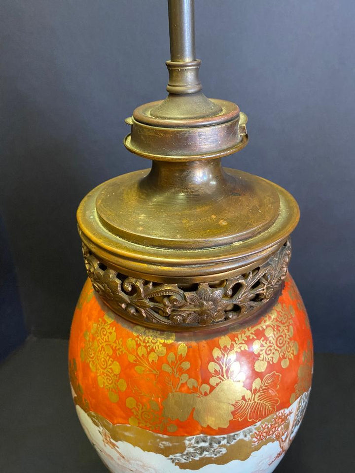 Antique Porcelain Kutani Lamp – The Elephant's Foot Antiques Online