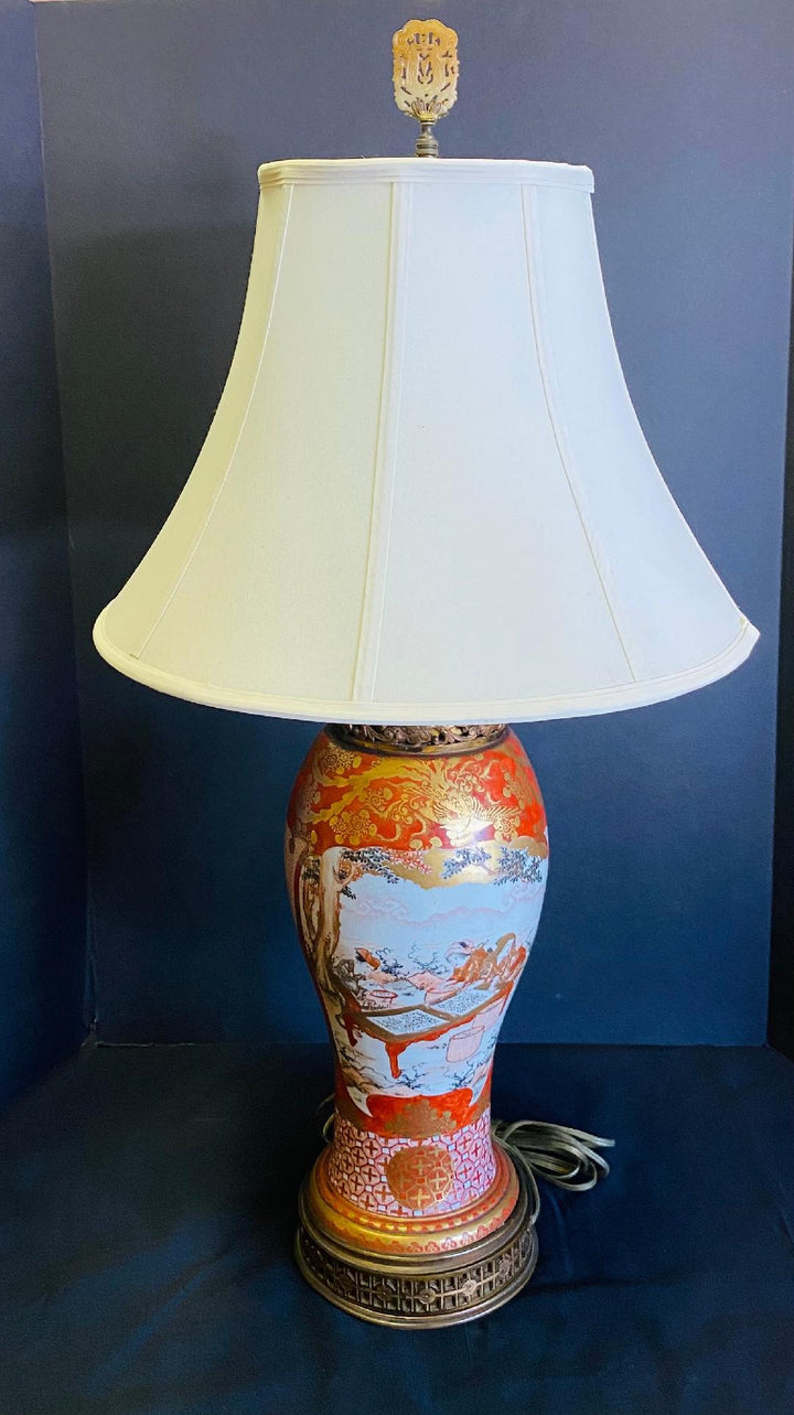 Antique Porcelain Kutani Lamp – The Elephant's Foot Antiques Online