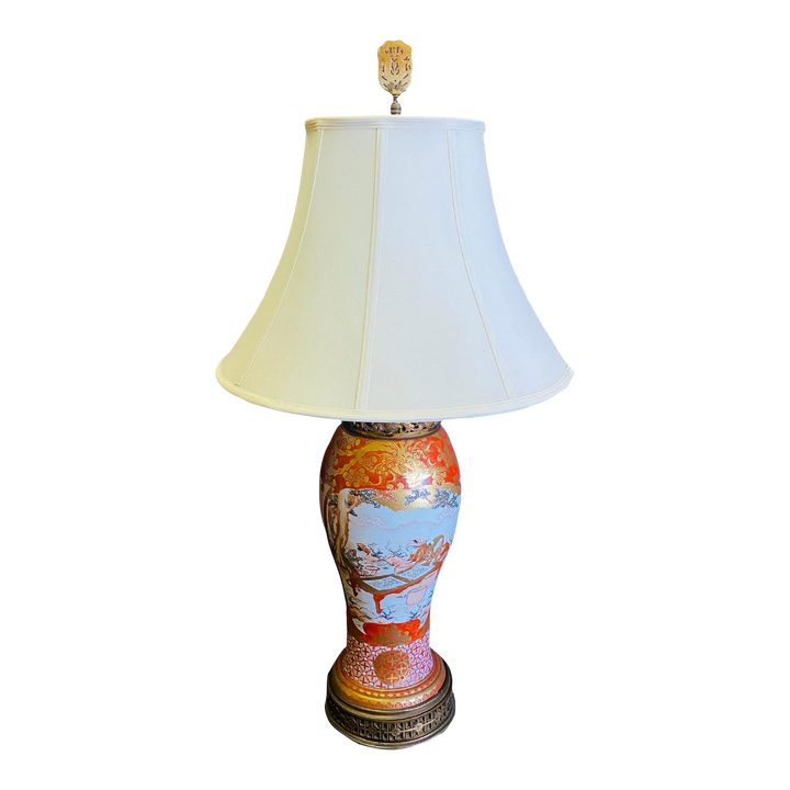 Antique Porcelain Kutani Lamp – The Elephant's Foot Antiques Online