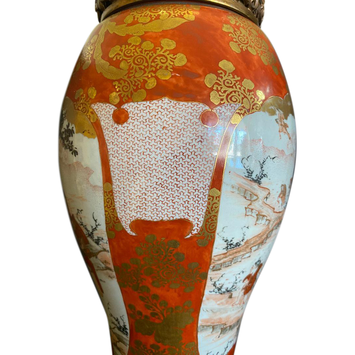Antique Porcelain Kutani Lamp – The Elephant's Foot Antiques Online