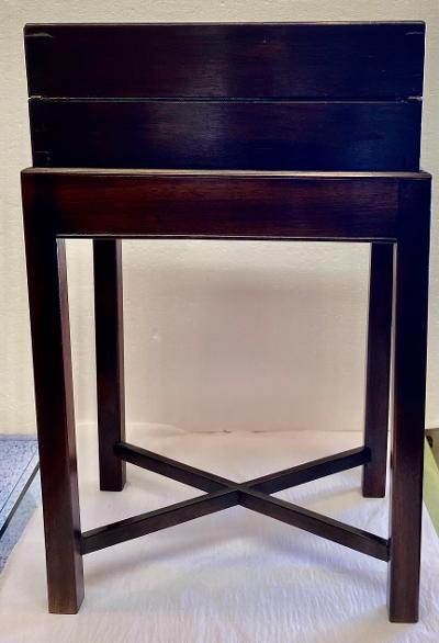 Antique Rosewood English Writing Box Table