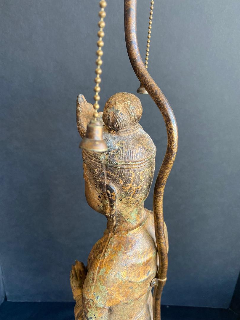 Bronze Lamp Quan Yin