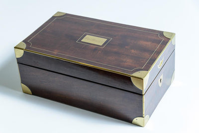 Campaign Boot Box Military Officer's Fitted Campaign Box – The Elephant's Foot Antiques ...