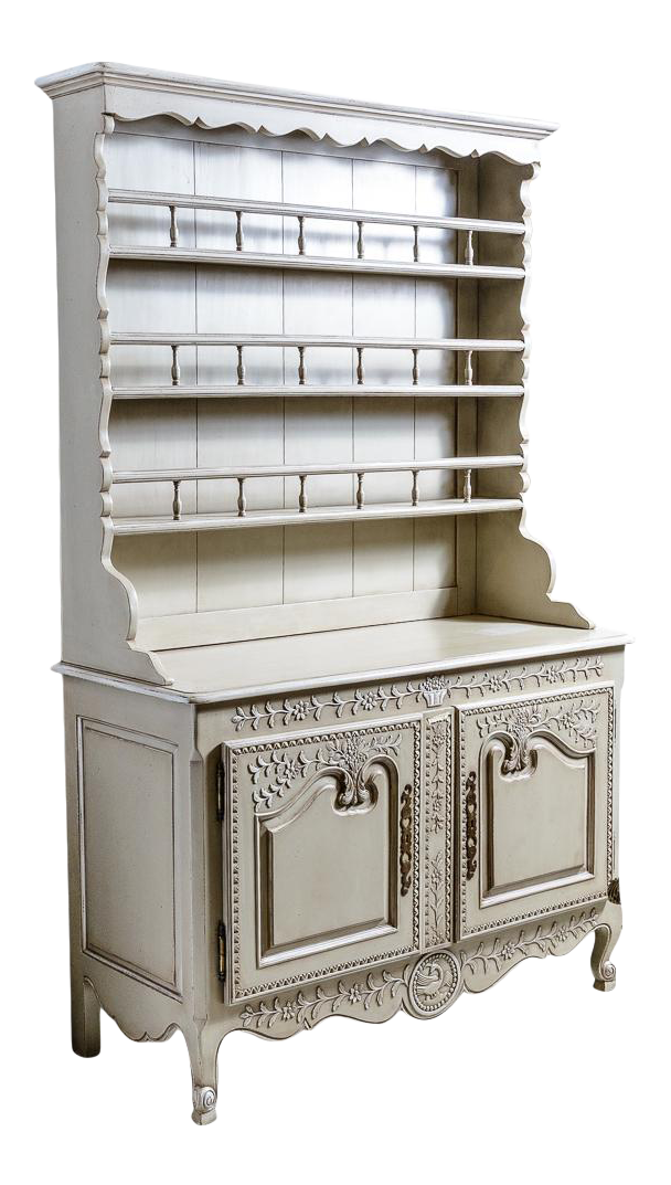 Painted French Grey Dresser and Rack